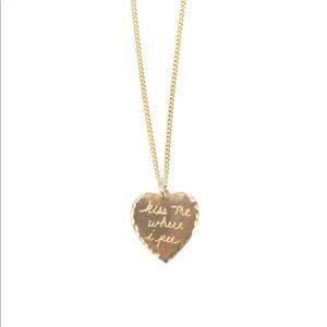 Wildfang kiss me where I pee necklace
